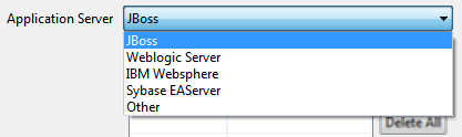 Application Server options