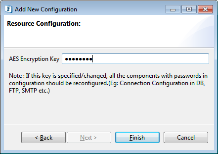 Adding Encryption Key