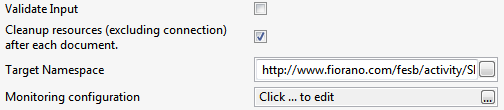 Common configurations in Interaction Spec panel