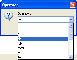 Adding an operator