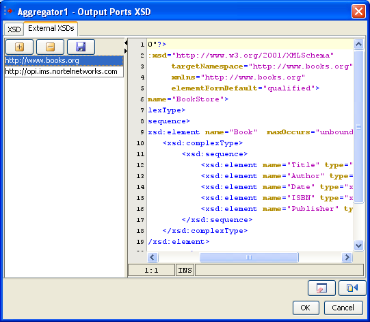 Configuring external schema