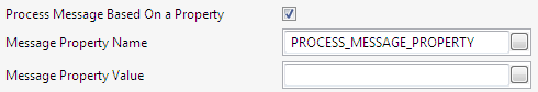 Process Message Based On a Property settings