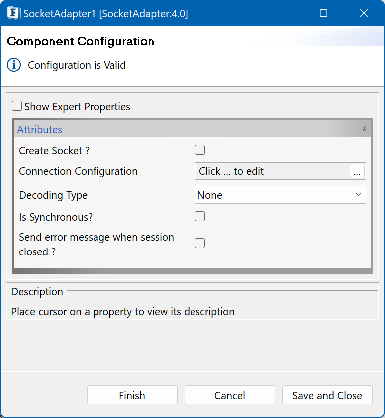 SocketAdapter Configuration CPS