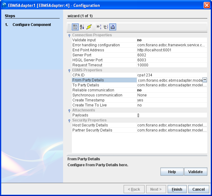 Configuration Property Sheet