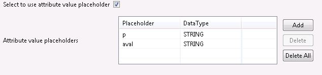 Providing the Attribute Value Placeholders values to be used In the Conditional Expression.