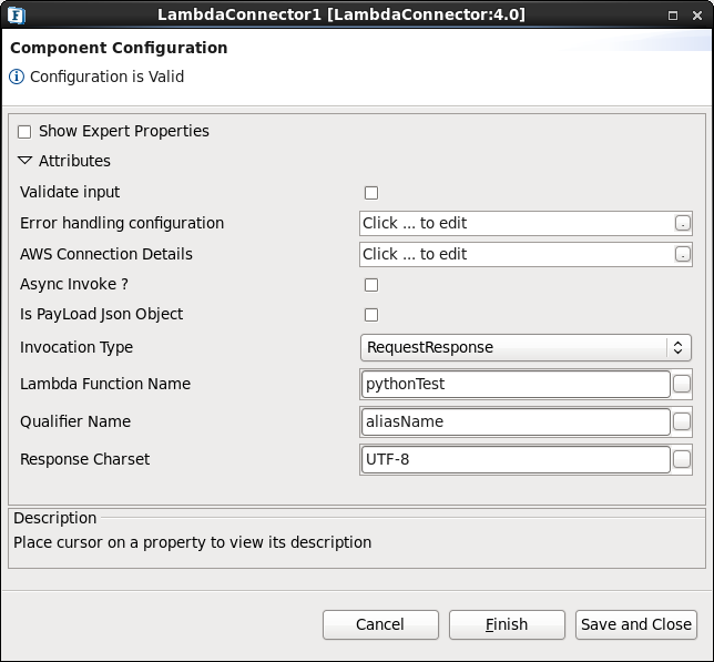 Component Configuration properties