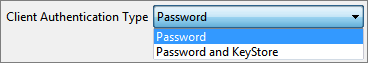 Client Authentication Type options