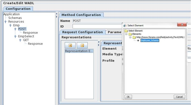 Configuring elements