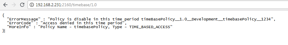 Response to the values provided when the project is deployed