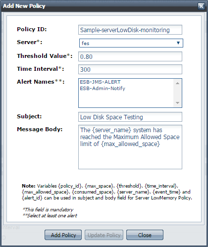 Creating Low Disk Policy.png